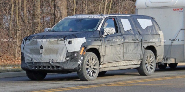 New Cadillac Escalade tests for the first time
