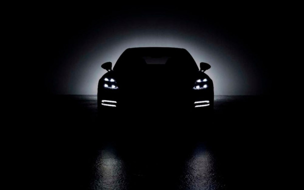 Porsche has published a teaser for the updated Panamera