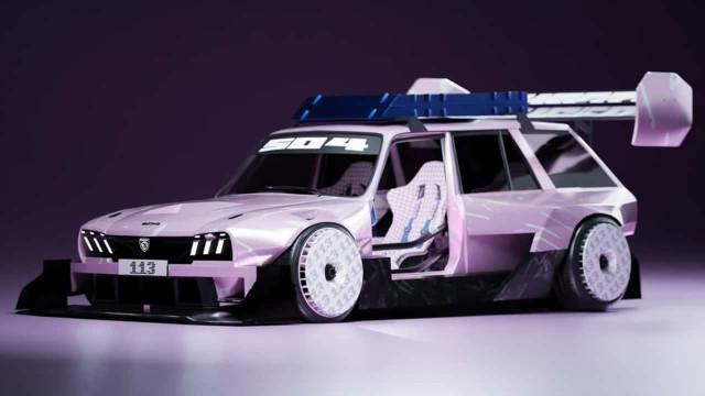 Peugeot Unleashes Designers' Creativity and Transforms 504 Break into a Unique Race Car