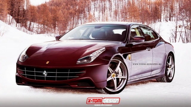 Let's Imagine a Sedan from Ferrari