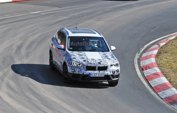 Second generation BMW X1 Surprised Spies during Its Testing on the Nurburgring