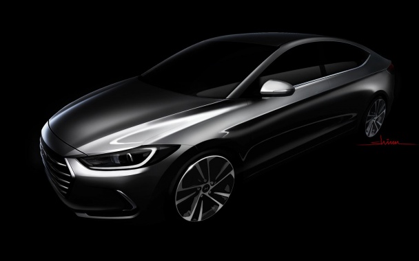 Hyundai shows the First Teaser of the New Elantra