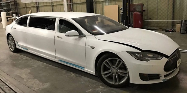 Limousine with the base Tesla Model S sold for a rather big money