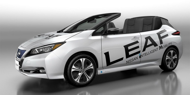 The new Nissan Leaf said goodbye to the roof