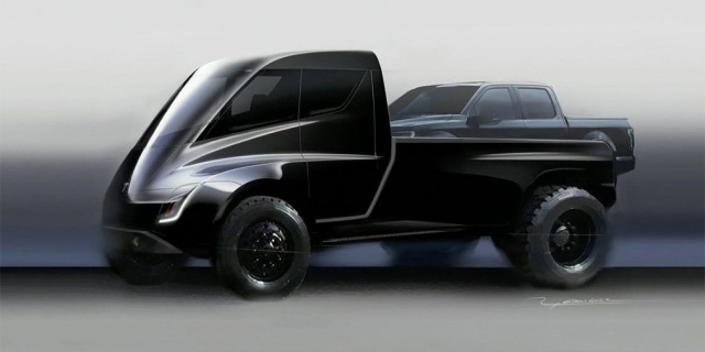 Tesla pickup will be made in the cyberpunk style
