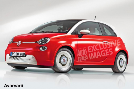 The all-new Fiat 500 electric car going on tests