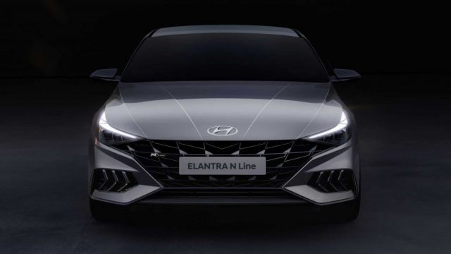 Teasers of the new Hyundai Elantra N Line appeared