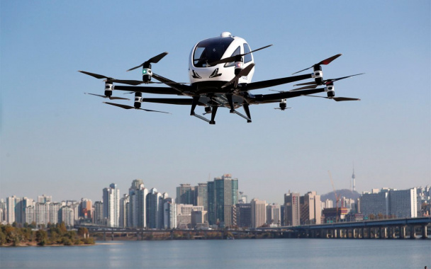 Seoul hosts first flying taxi tests