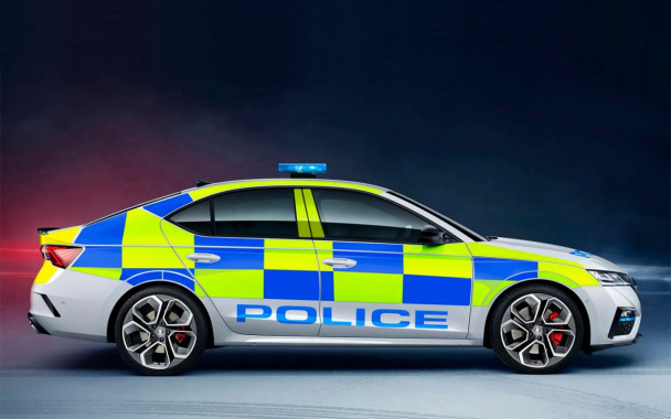 New Skoda Octavia RS turned into a police car