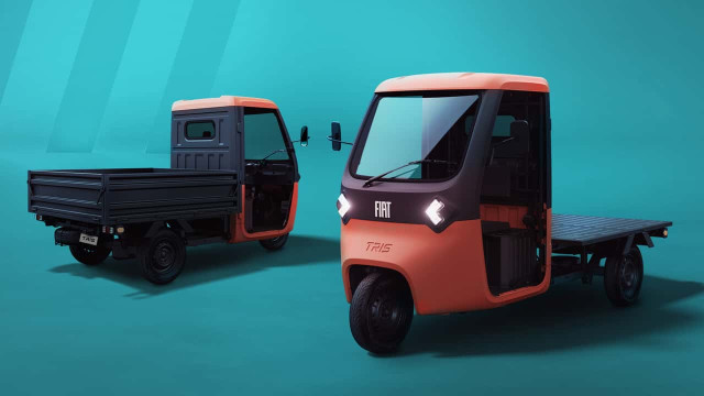Fiat Introduces Its First Tri-Wheeled Electric Vehicle: A Charming New Delivery Solution