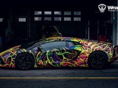 Psychedelic Lamborghini Aventador Wrapped by WrapStyle pic #4005