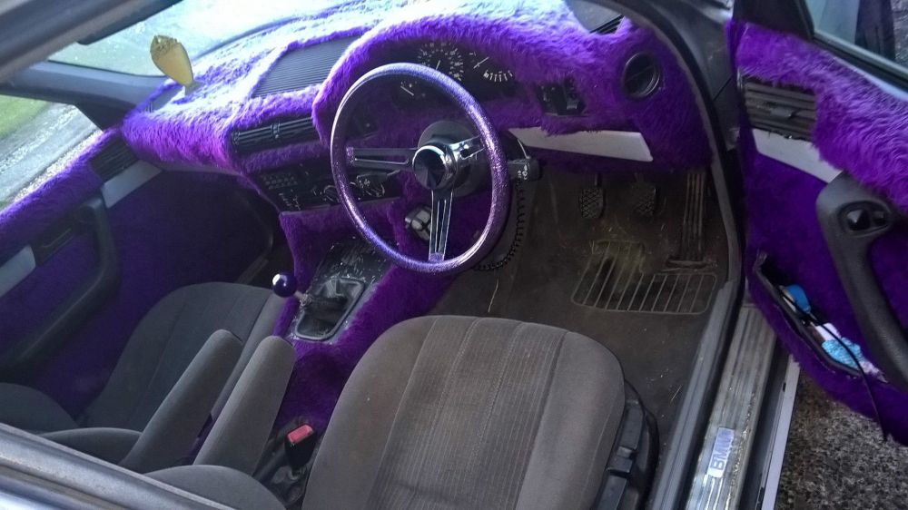Bmw 5 Series Van With Ugly Purple Fur Interior Car News